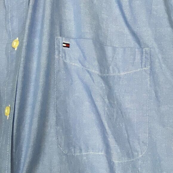 Tommy Hilfiger Mens Blue Shirt size XXL - Picture 4 of 6